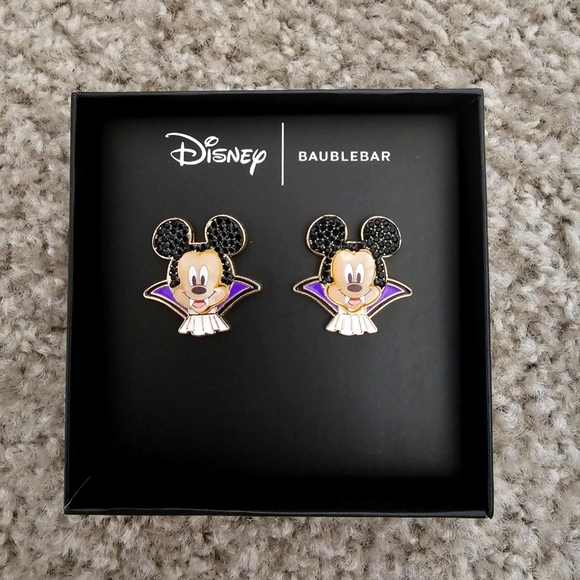 BaubleBar Jewelry - NEW Baublebar x Disney Mickey Mouse Crystal Vampire Stud Earrings